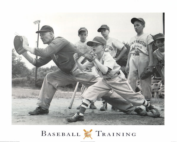 Baseball Training - 16 X 20 Inches (Offset Lithograh)