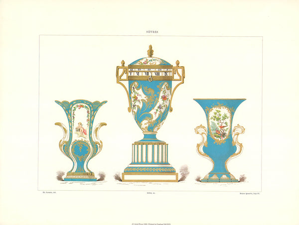 Museum and Collections at the National Factory of Sèvres by Edouard Garnier - 12 X 16 Inches (Offset Lithograph Fine Art Print)