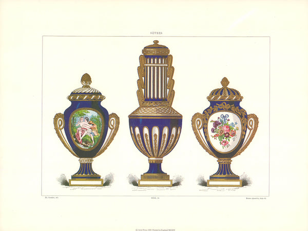 Museum and Collections at the National Factory of Sèvres by Edouard Garnier - 12 X 16 Inches (Offset Lithograph Fine Art Print)