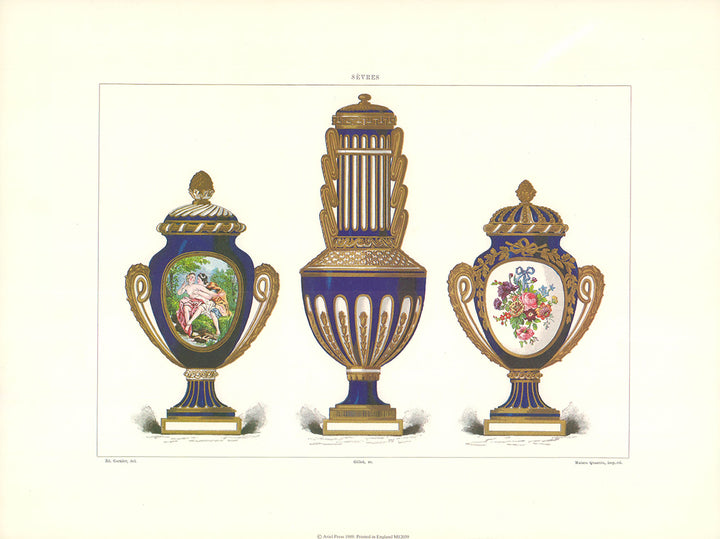 Museum and Collections at the National Factory of Sèvres by Edouard Garnier - 12 X 16 Inches (Offset Lithograph Fine Art Print)