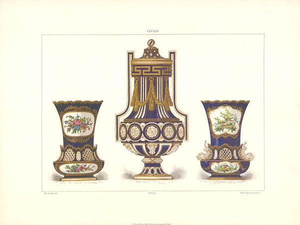 Museum and Collections at the National Factory of Sèvres by Edouard Garnier - 12 X 16 Inches (Offset Lithograph Fine Art Print)