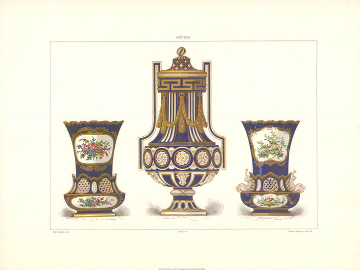 Museum and Collections at the National Factory of Sèvres by Edouard Garnier - 12 X 16 Inches (Offset Lithograph Fine Art Print)