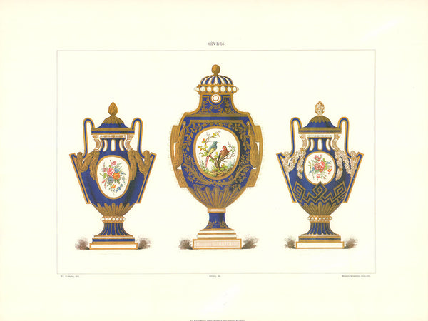 Museum and Collections at the National Factory of Sèvres by Edouard Garnier - 12 X 16 Inches (Offset Lithograph Fine Art Print)