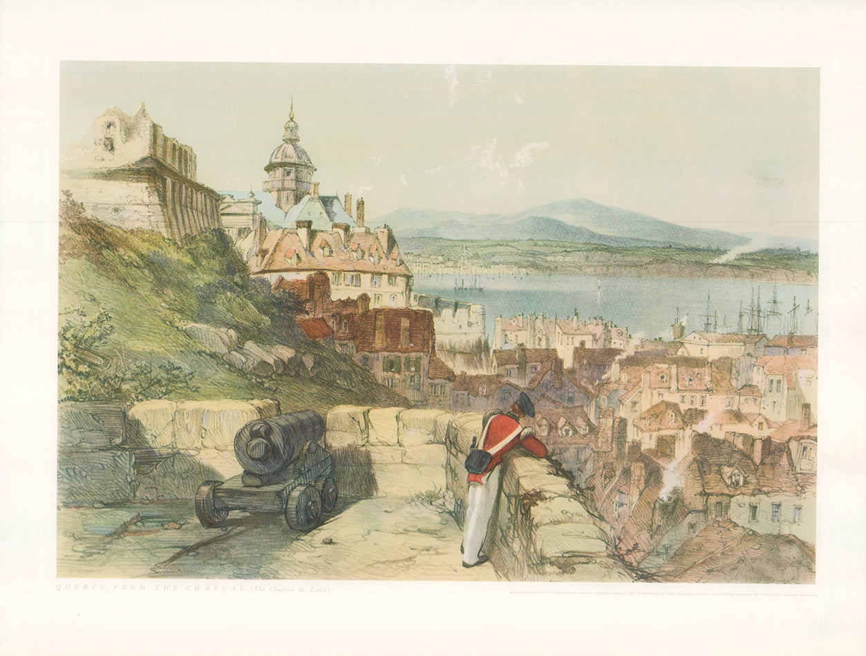 Quebec From the Chateau by Rolph Clark Stone - 14 X 18 Inches (Offset ...