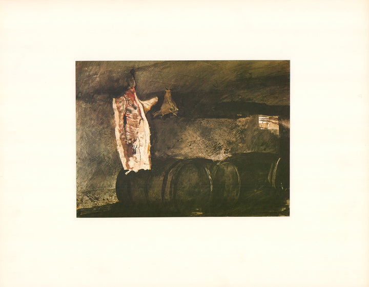 Cider and Pork 1956 by Andrew Wyeth - 14 X 18 Inches (Art Print with Matte)
