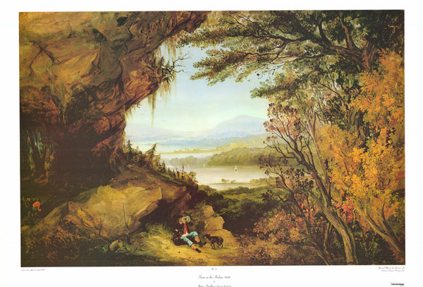 Scene on the Hudson by James Hamilton - 28 X 40 Inches (Art Print)