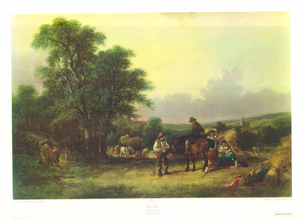 Harvest Time by William Shayer - 28 X 40 Inches (Art Print)