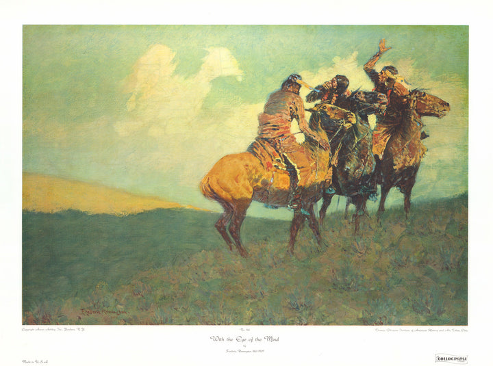 With the Eye of the Mind by Frederic Remington - 26 X 34 Inches (Art Print)
