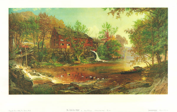 The Old Red Mill by Jasper F. Cropsey - 16 X 25 Inches (Art Print)