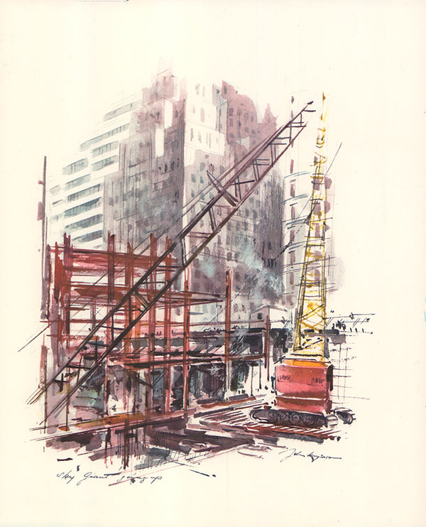 Sheet no 2 - New York City A by John Haymson - 10 X 12 Inches (Art Print)
