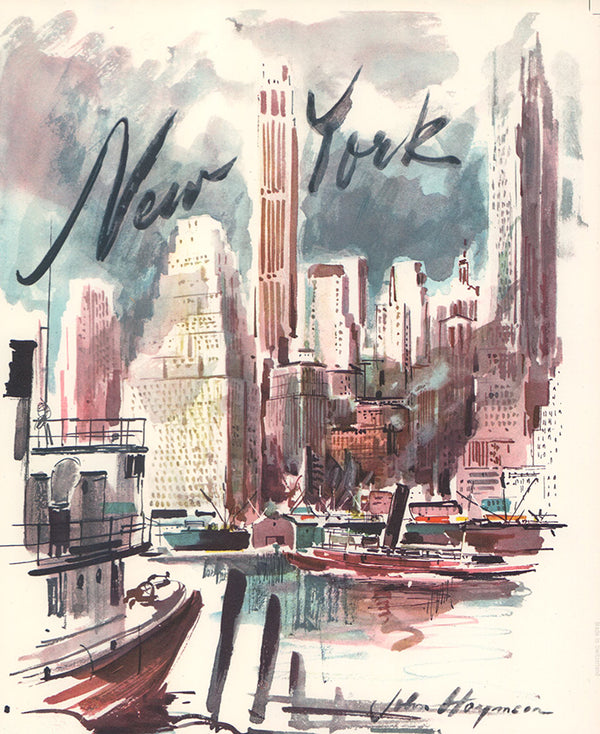 Sheet no 2 - New York City B by John Haymson - 10 X 12 Inches (Art Print)