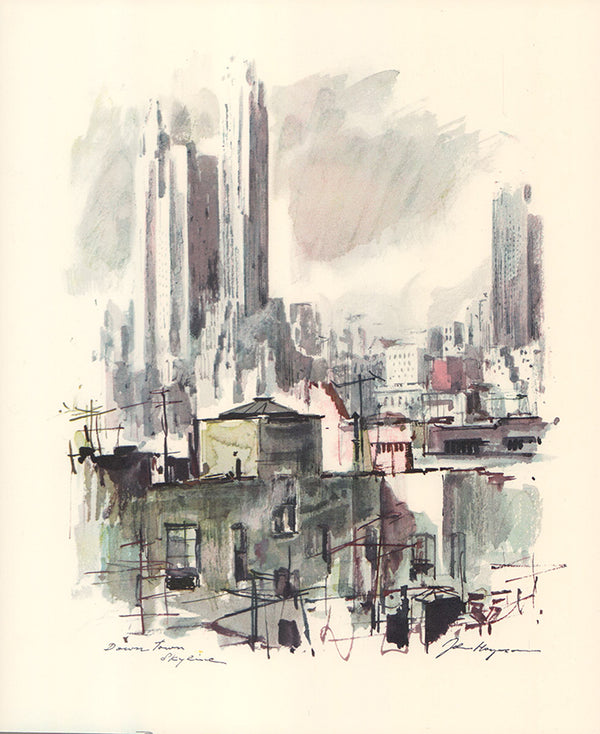 Sheet no 1 - New York City E by John Haymson - 10 X 12 Inches (Art Print)