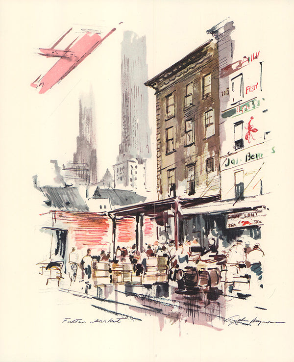 Sheet no 1 - New York City H by John Haymson - 10 X 12 Inches (Art Print)
