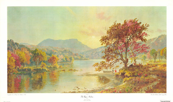 The Upper Hudson by Jasper F. Cropsey - 20 X 33 Inches (Art Print)