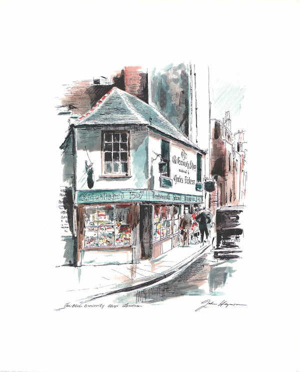Old Curiosity Shop, London by John Haymson - 17 X 21 Inches (Hand Colored Art Print)