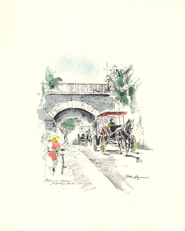 Gregorys Arch, Nassau by John Haymson - 17 X 21 Inches (Hand Colored Art Print)
