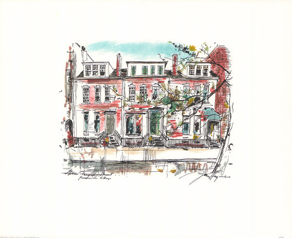 Mac Dougal Street, New York by John Haymson - 17 X 21 Inches (Hand Colored Art Print)