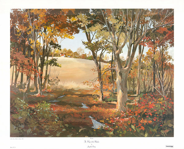 The Way To the Meadow by Jacqueline Penney - 26 X 32 Inches (Art Print)
