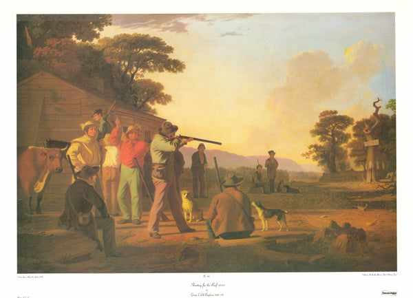 Shooting for the Beef by George C. Bingham - 26 X 36 Inches (Art Print)