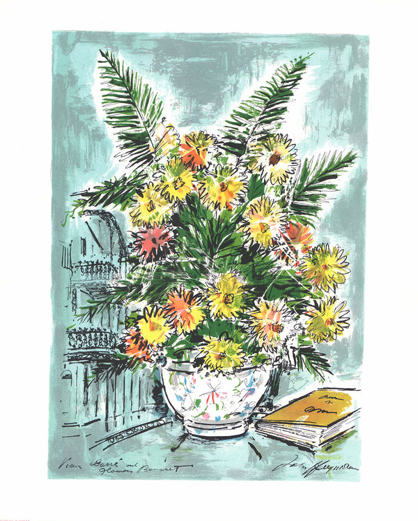 Bouquet - Vieux Carre by John Haymson - 23 X 28 Inches (Offset Lithograph Hand Colored)