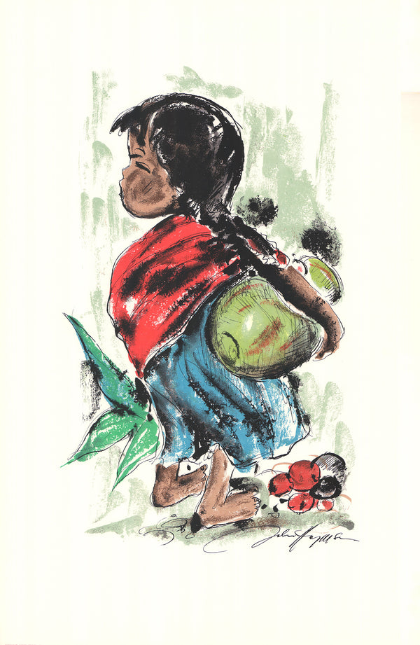 Pepita by John Haymson - 23 X 35 Inches (Hand Colored Watercolor)