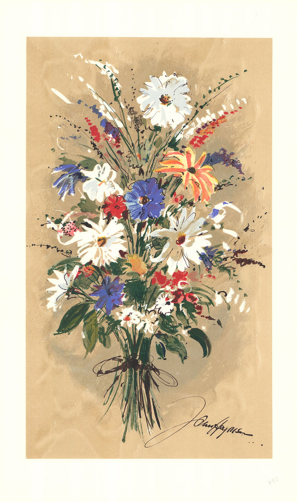 Summer Spray I by John Haymson - 18 X 29 Inches (Offset Lithograph Hand Colored)