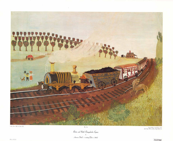 Boston and North Chungahochie Express American School - 23 X 29 Inches (Art Print)