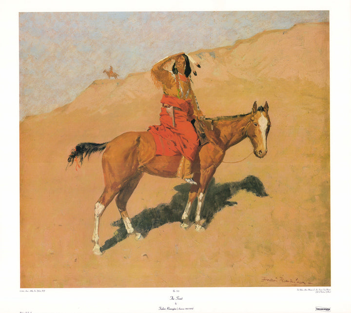 The Scout by Frederic Remington - 28 X 31 Inches (Art Print)