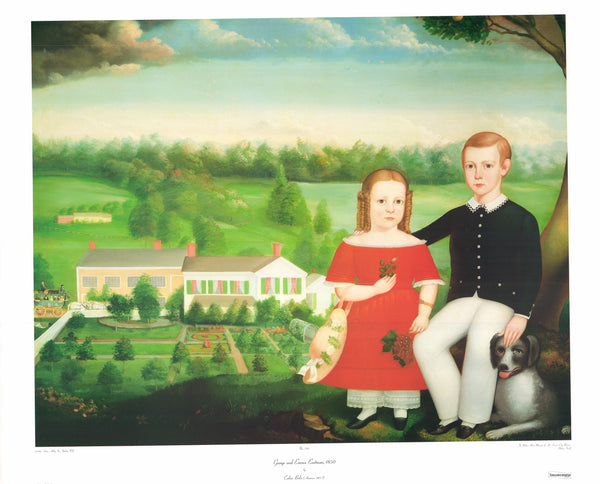 George and Emma Eastman, 1850 by Calvin Balis - 28 X 34 Inches (Art Print)