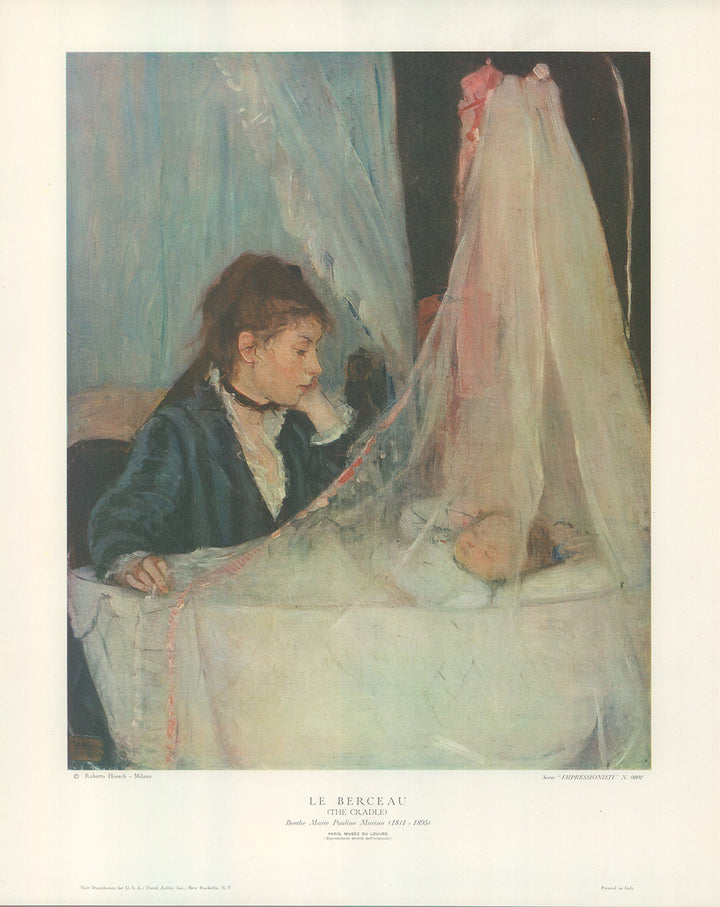 Le Berceau by Berthe Morisot - 15 X 19 Inches (Art Print)