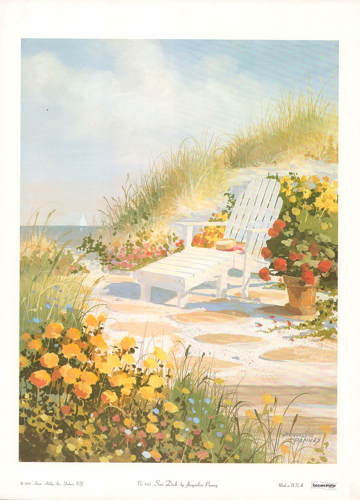 Sun Deck by Jacqueline Penney - 14 X 19 Inches (Art Print)