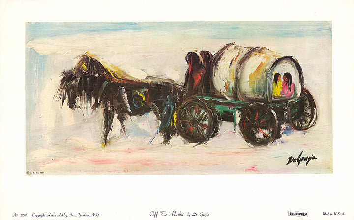 Off to Market by De Grazia - 12 X 19 Inches (Art Print)