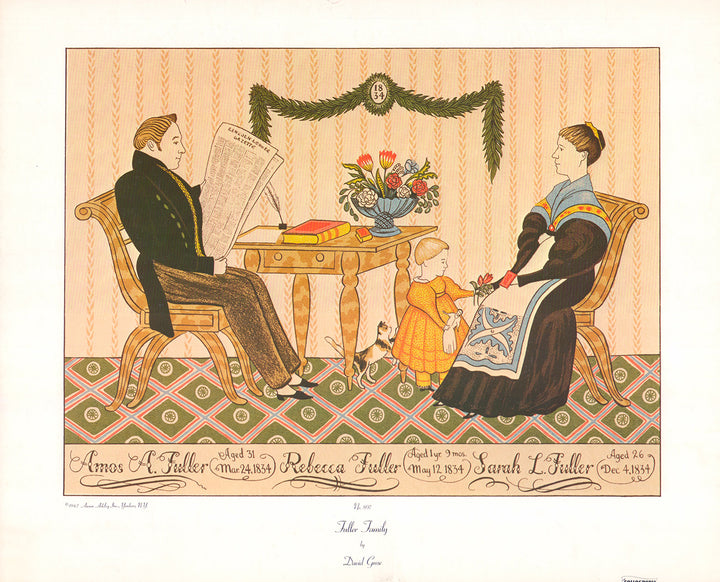 Fuller Family by David Grose - 16 X 20 Inches (Offset Lithograph Hand Colored)