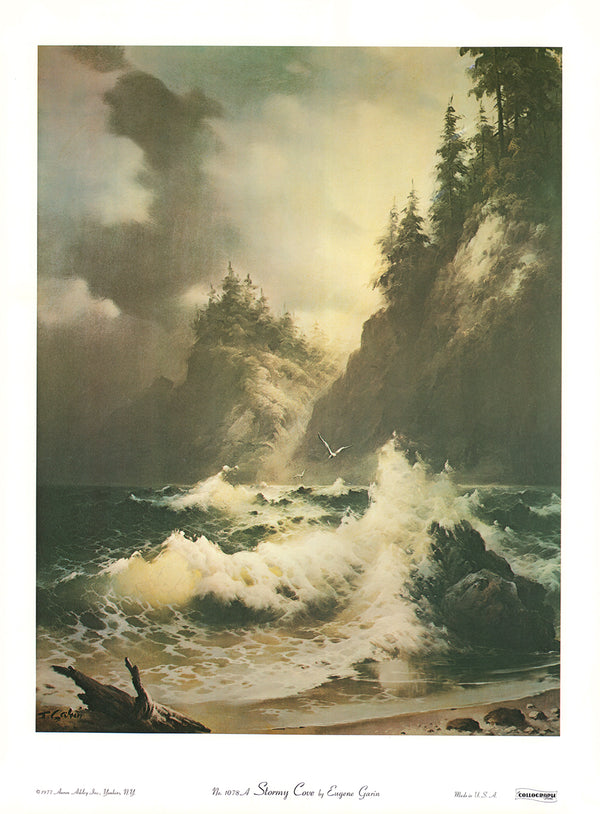 Stormy Cove by Eugene Garin - 14 X 19 Inches (Art Print)