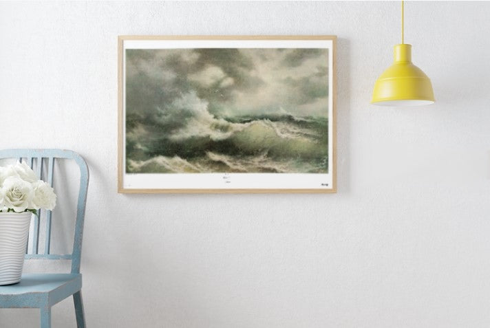 Restless Sea by Eugene Garin - 28 X 41 Inches (Art Print)