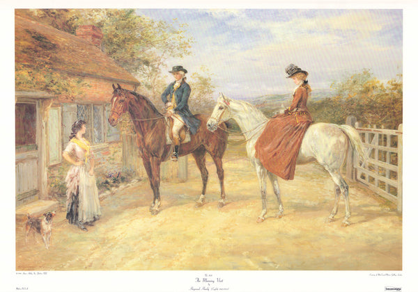 The Morning Visit by Heywood Hardy - 23 X 33 Inches (Art Print)