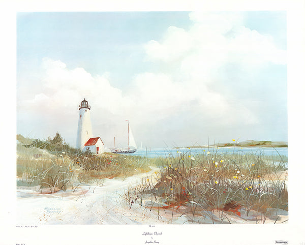 Lighthouse Channel by Jacqueline Penney - 26 X 32 Inches (Art Print)
