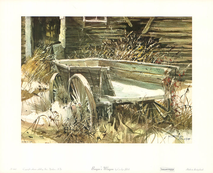 Bregors Wagon by Carolyn Blish - 12 X 14 Inches (Art Print)