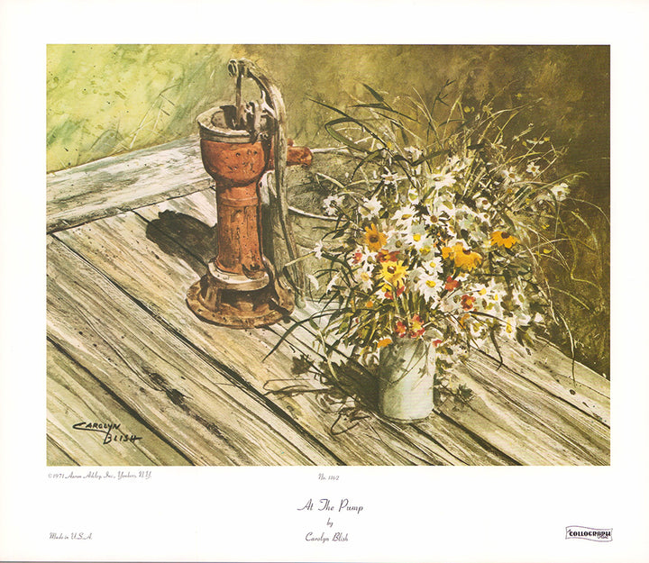 At the Pump by Carolyn Blish - 12 X 14 Inches (Art Print)