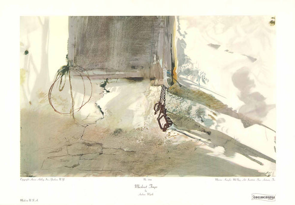 Muskrat Traps by Andrew Wyeth - 20 X 28 Inches (Art Print)