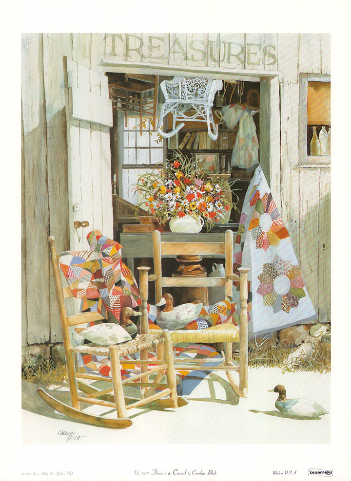 Threes a Crowd by Carolyn Blish - 14 X 19 Inches (Art Print)