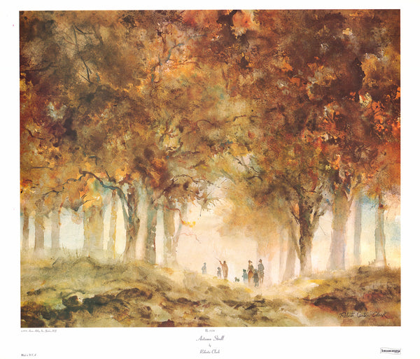 Autumn Stroll by Roberta Clark - 23 X 27 Inches (Art Print)