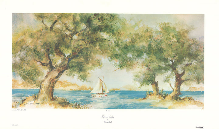 September Sailing by Roberta Clark - 21 X 35 Inches (Art Print)