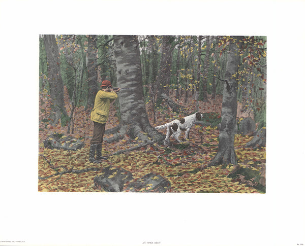 An Open Shot by A. B. Frost - 16 X 20 Inches (Hand Colored Art Print)