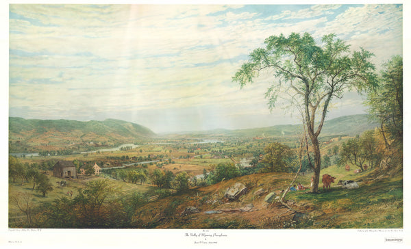 The Valley of Wyoming, PA. by Jasper F. Cropsey - 31 X 51 Inches (Art Print)