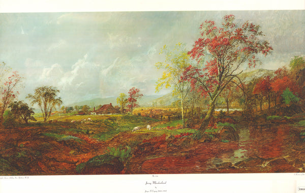 Jersey Meadowland by Jasper F. Cropsey - 25 X 40 Inches (Art Print)