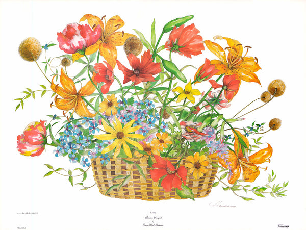 Blazing Bouquet by Sharon Ward Henderson - 25 X 34 Inches (Art Print)