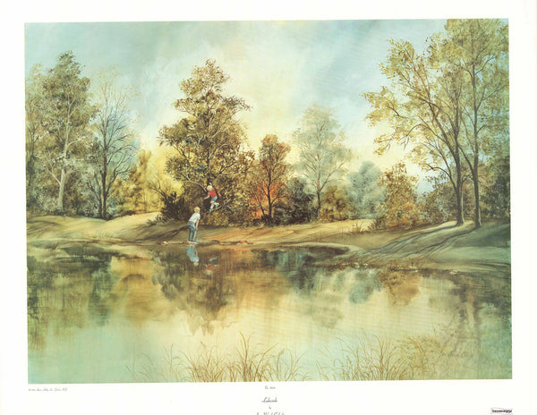 Lakeside by Jan Ward Calaski - 26 X 33 Inches (Art Print)