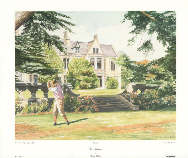 The Clubhouse by David Wilcox - 20 X 24 Inches (Art Print)