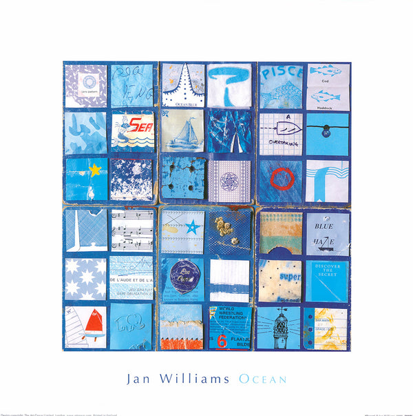 Ocean by Jan Williams - 16 X 16 Inches (Art Print)